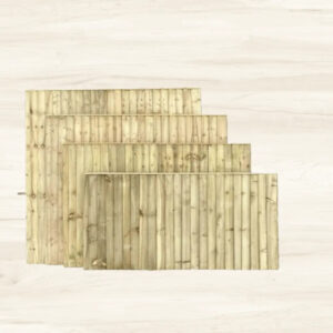 Green close board heavy duty fence panel