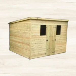 Treated Shiplap Pent shed 10’/8’